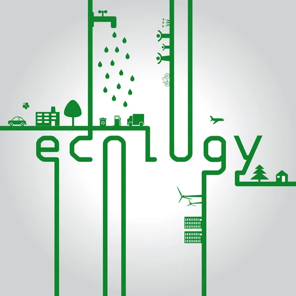 Ecologie elementen — Stockvector