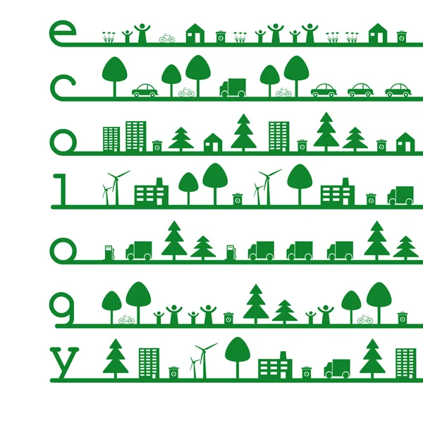 Elementos ecológicos — Archivo Imágenes Vectoriales