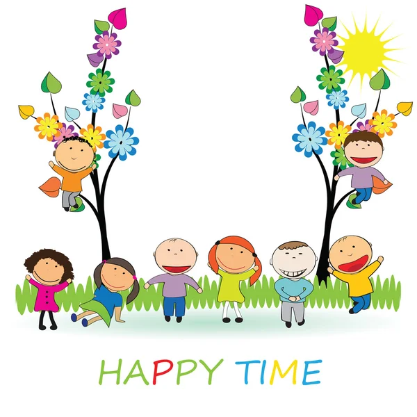 Tiempo feliz — Archivo Imágenes Vectoriales