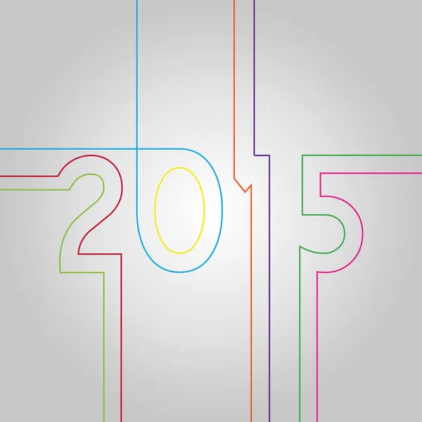 Nouvel an 2015 — Image vectorielle