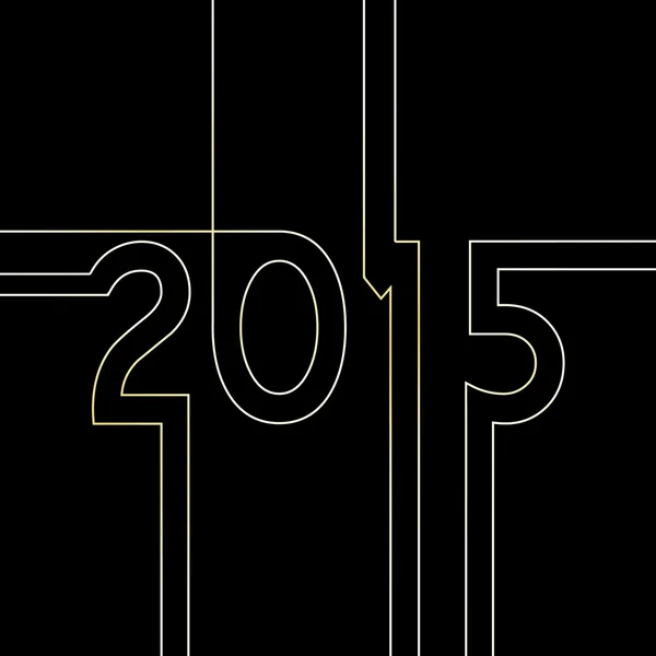 Yeni yıl 2015 Stok Illüstrasyon