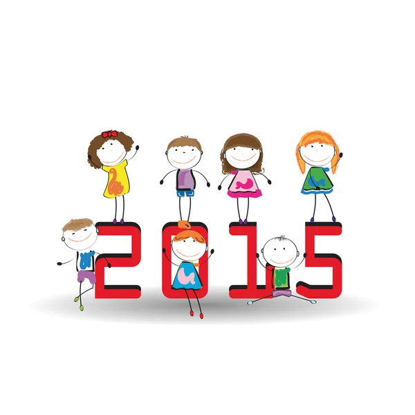 새 해 2015 — 스톡 벡터