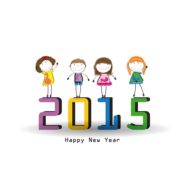 Neues Jahr 2015 — Stockvektor