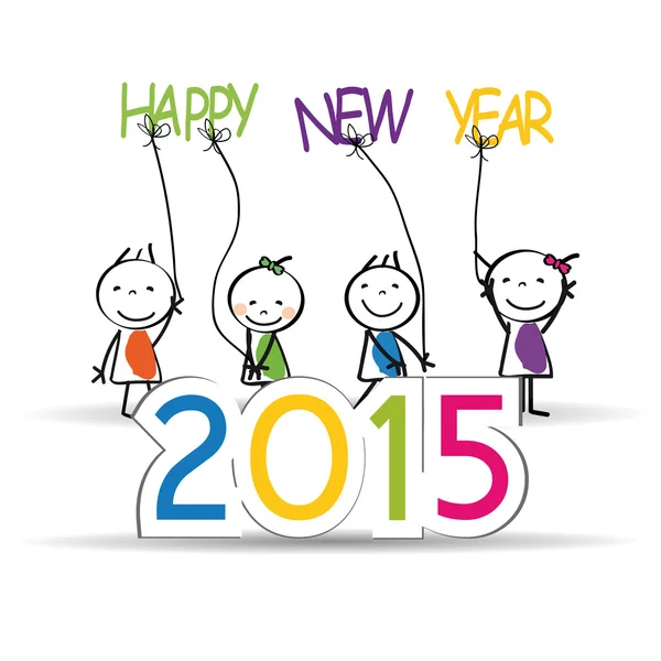 Νέο έτος 2015 — Διανυσματικό Αρχείο