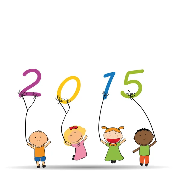 Neues Jahr 2015 lizenzfreie Stockillustrationen