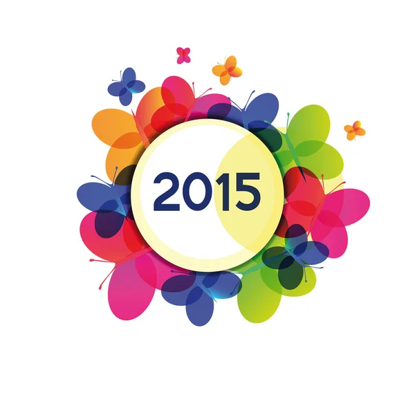 Nuevo año 2015 — Vector de stock