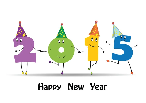 新的一年到 2015 — 图库矢量图片