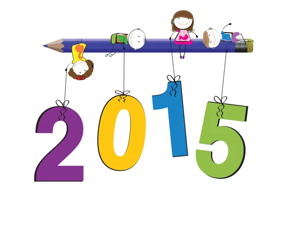 Nuevo año 2015 — Vector de stock