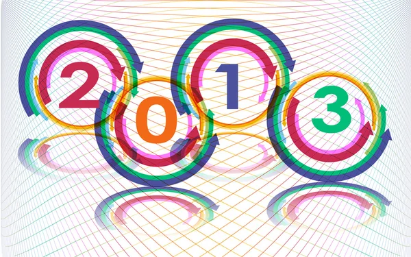 Nový rok 2013, vektor — Stockový vektor