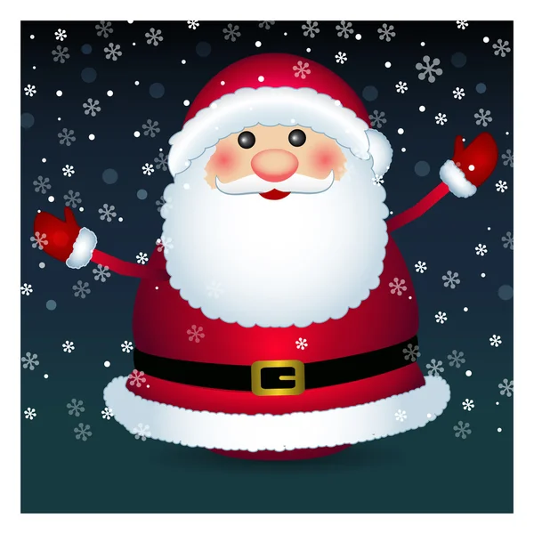 Santa claus on white background, vector — Stock Vector