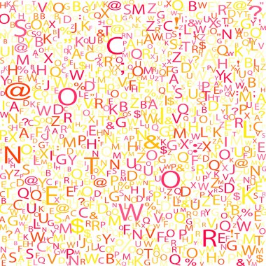 alfabe arka plan, vektör