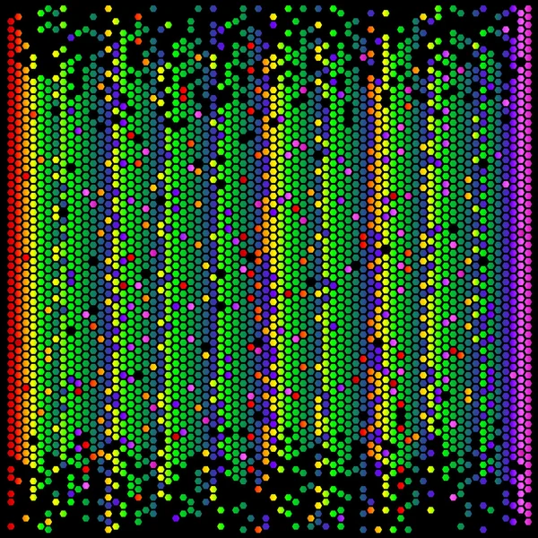 Fondo colorido abstracto hecho de hexágonos, vector — Vector de stock
