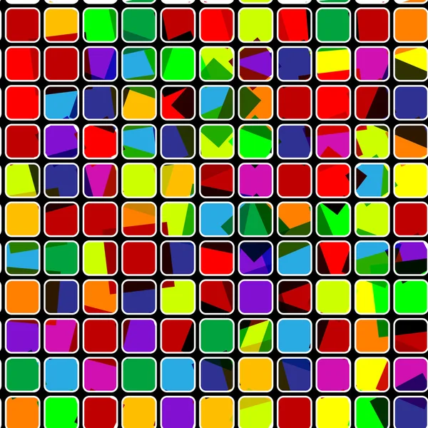 Coloré abstrait lumière fond carré, vacancier — Image vectorielle