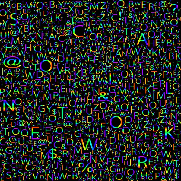 Farbenfroher Alphabet-Hintergrund, Vektor — Stockvektor