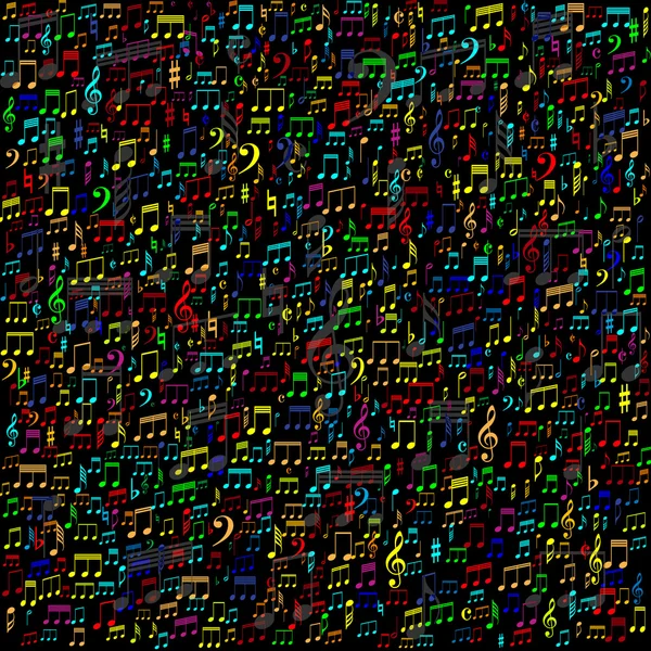 Fond musical coloré, vecteur — Image vectorielle