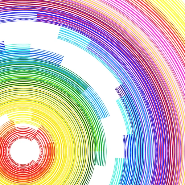 Color espiral abstracto con fondo cuadrado - Vector — Vector de stock