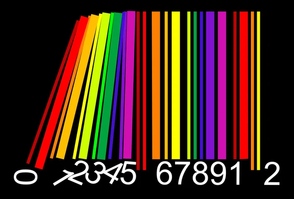 Colorful domino bar code, vector — Stock Vector