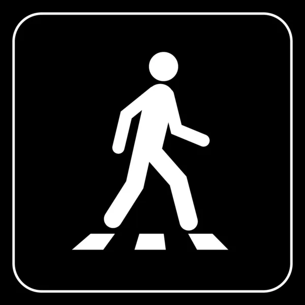 Pedestrian symbol, vector — Stock Vector