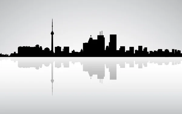 Барвисті міста Торонто панорами, вектор — стоковий вектор