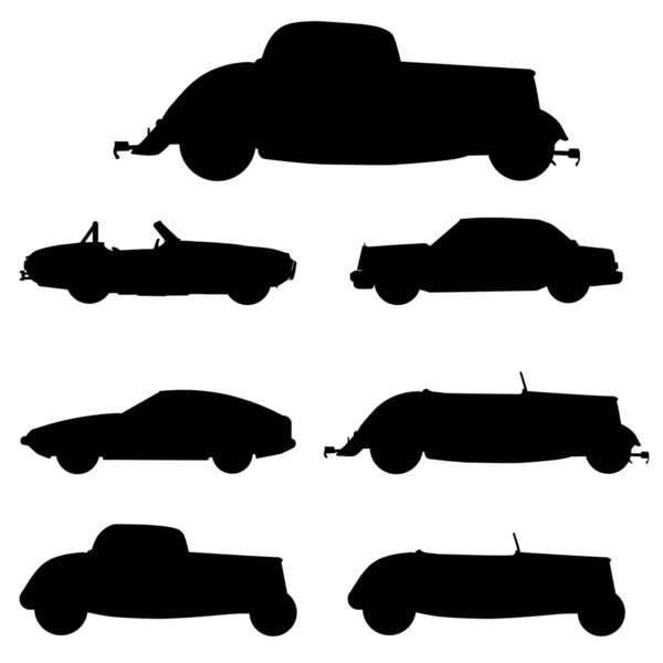 Vieilles voitures, vecteur — Image vectorielle