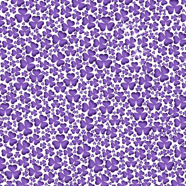 紫色背景三叶草、 矢量 — 图库矢量图片