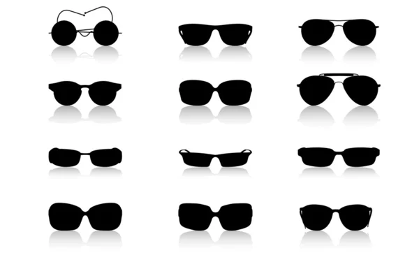 Sunglasses set, vector — Stock Vector