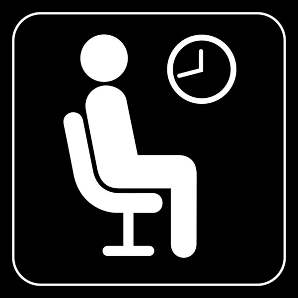 Waiting symbol, vector — Stock Vector