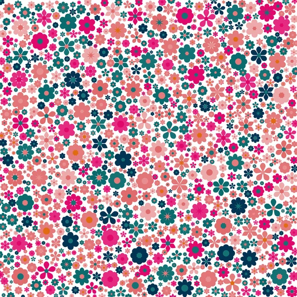 Hermoso fondo floral colorido, vector — Vector de stock