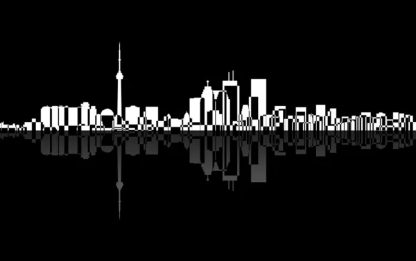 Cidade Toronto panorama, vetor — Vetor de Stock
