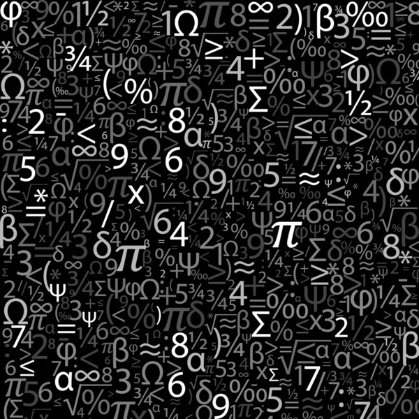 Kleurrijke achtergrond met nummers, vector — Stockvector