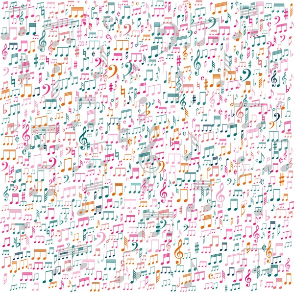 Fond musical coloré, vecteur — Image vectorielle