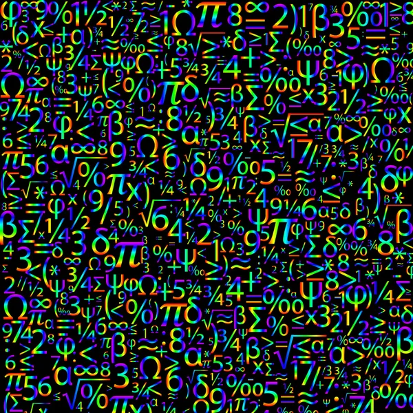 Renkli arka plan sayılarla, vektör — Stok Vektör