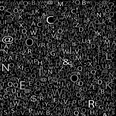 alfabe arka plan, vektör