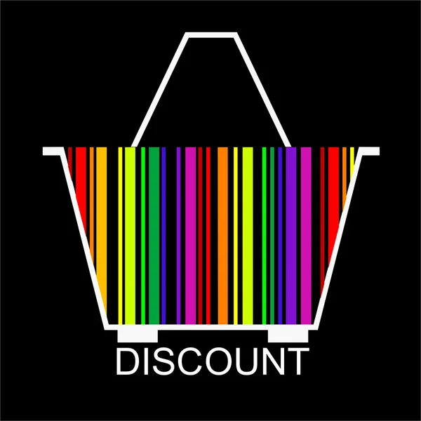 Discount BARCODE Shopping basket — Stock Vector © ngaga35 3252932