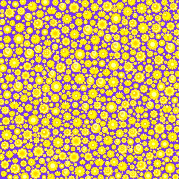 Fond de fleurs printanières colorées, vecteur — Image vectorielle