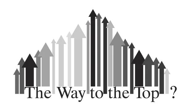 The Way to the Top, vector — Stock Vector
