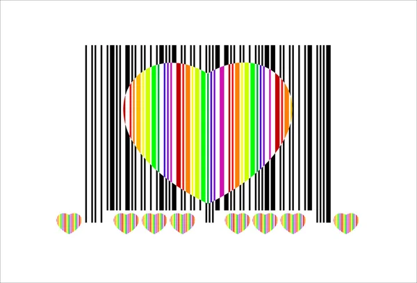 Code à barres coloré, parfait pour la vente, vecteur — Image vectorielle