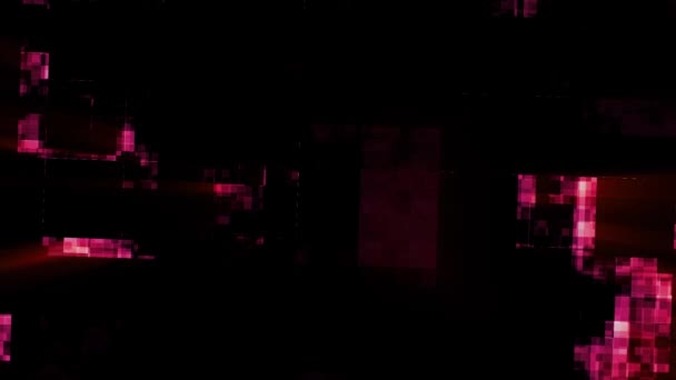 Abstrakt fantastiska röda lampor — Stockvideo