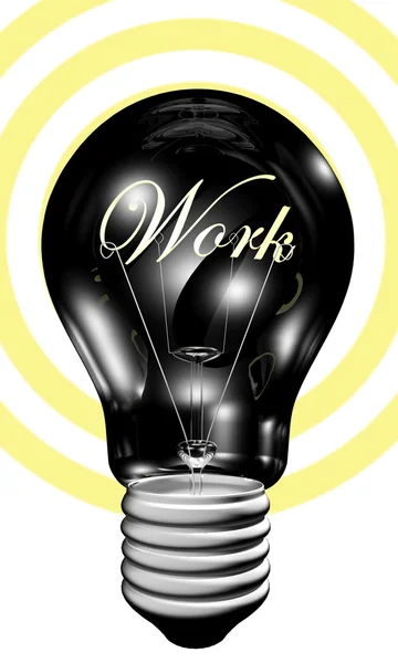 Bulb with work light — Stock Photo, Image