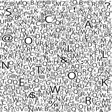 alfabe arka plan, vektör