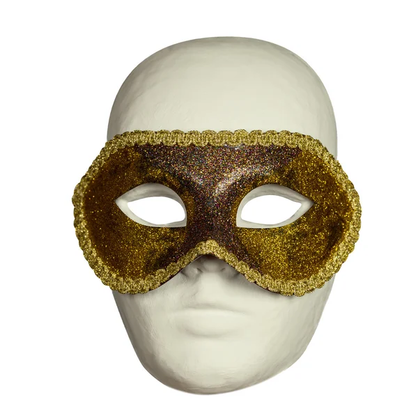 Golden Carnival mask — Stock Photo, Image