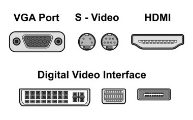 Video ports clipart