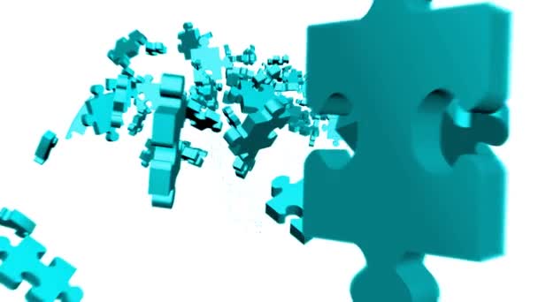 Pièces de puzzle assemblant dans la tête 