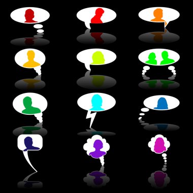 kişi ile sohbet kabarcık