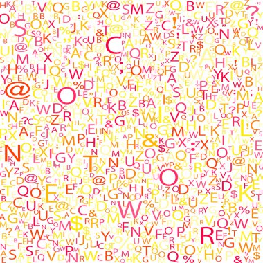 alfabe arka plan, vektör