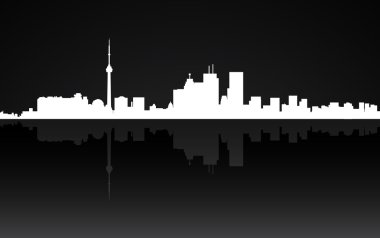 Şehir toronto panorama, vektör
