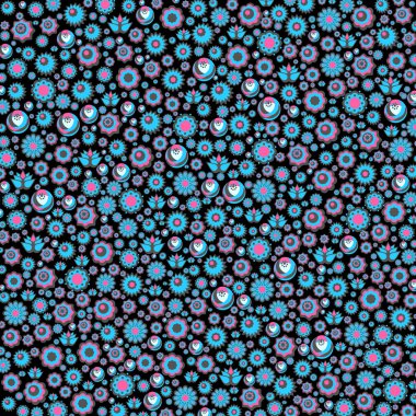 renkli İlkbahar çiçekleri arka plan, vektör