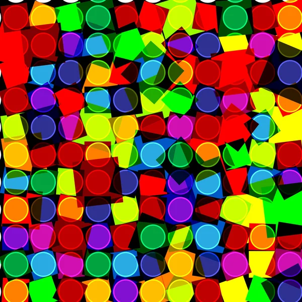 Kleurrijke abstracte lichte vierkante achtergrond — Stockvector