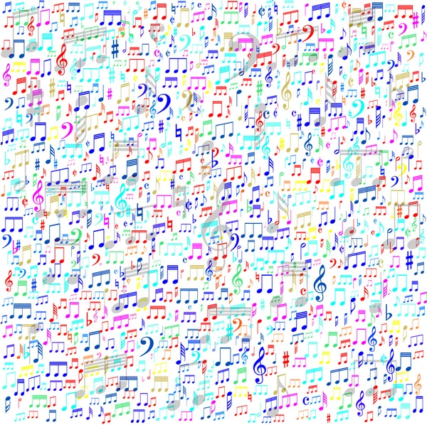 FUNDAMENTO MUSICO COLORFUL — Vector de stock