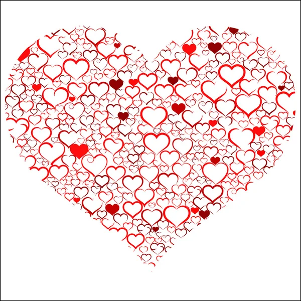 Färgglada alla hjärtans dag-kort — Stock vektor